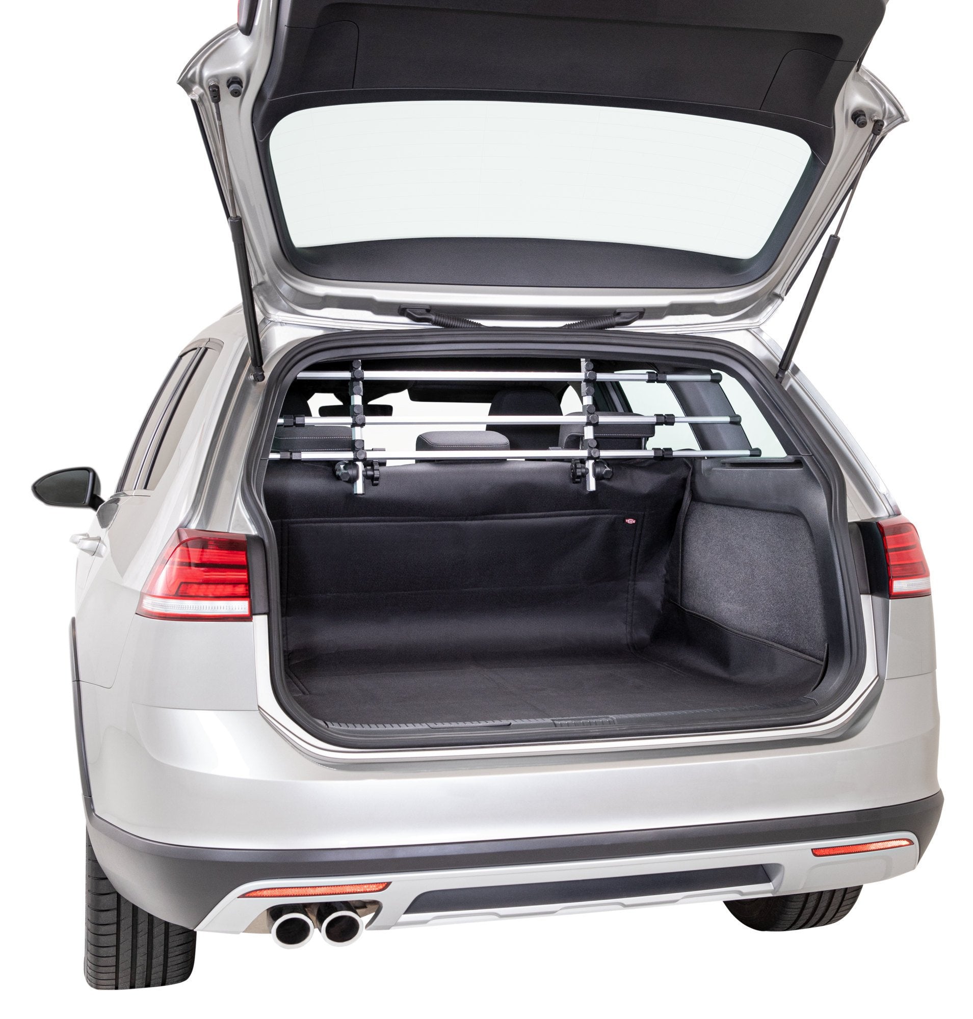 Bagasjeromstrekk for hund nylon svart - TRIXIE forfra