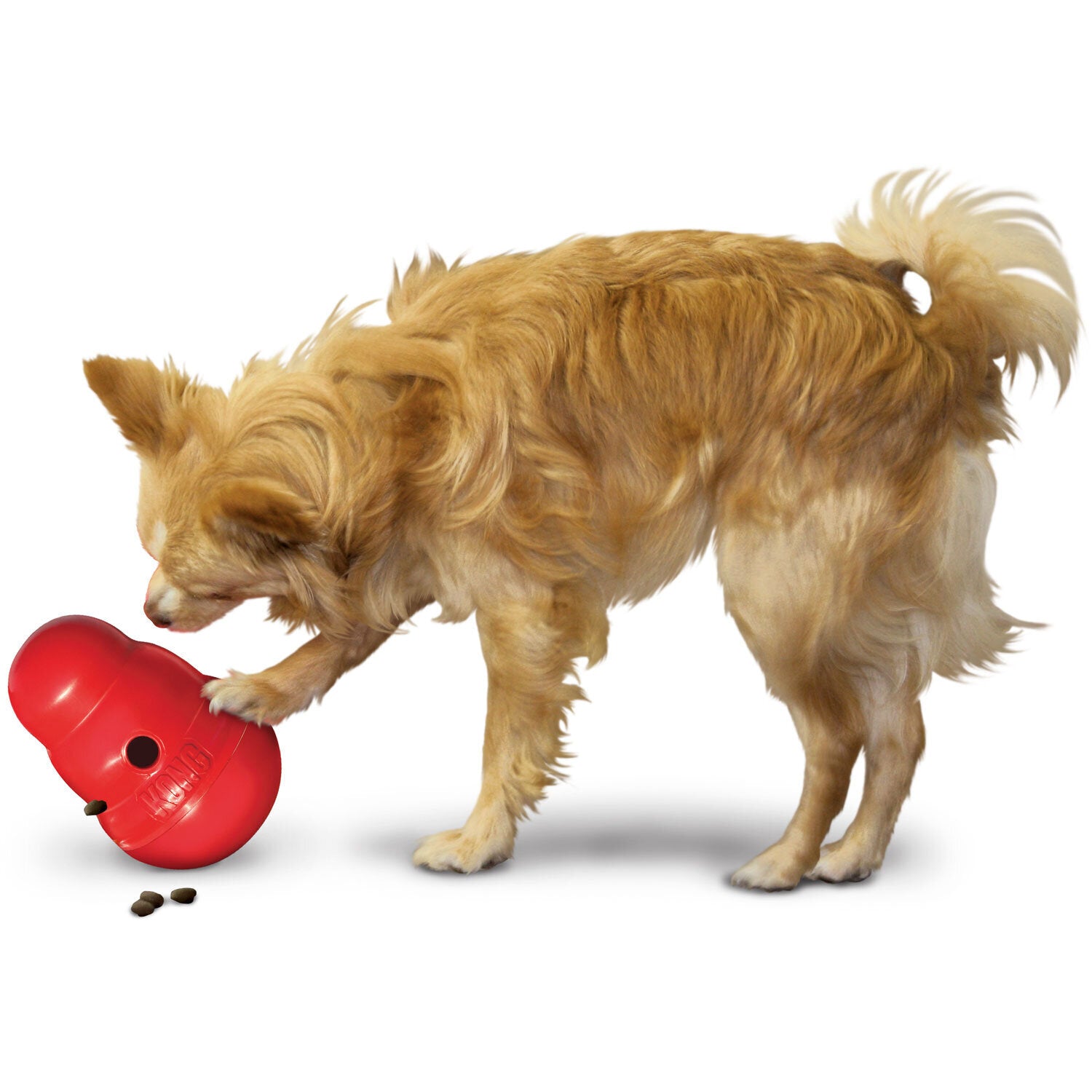 Detalj av Hundeleke Wobbler aktiveringsleke med godbitdispenser