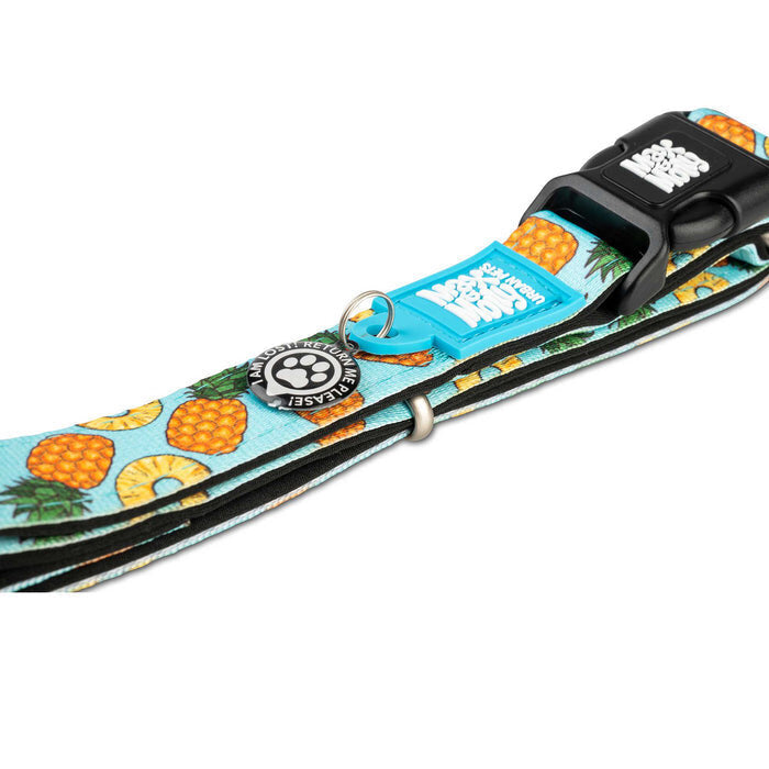 Nærbilde av Smart ID på Hundehalsbånd Smart ID Sweet Pineapple neopren