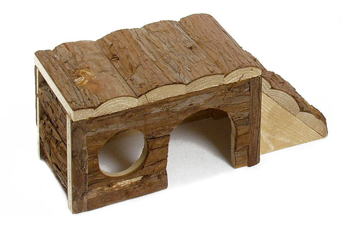 Naturtre hus for smådy Wonderland - Karlie bakside