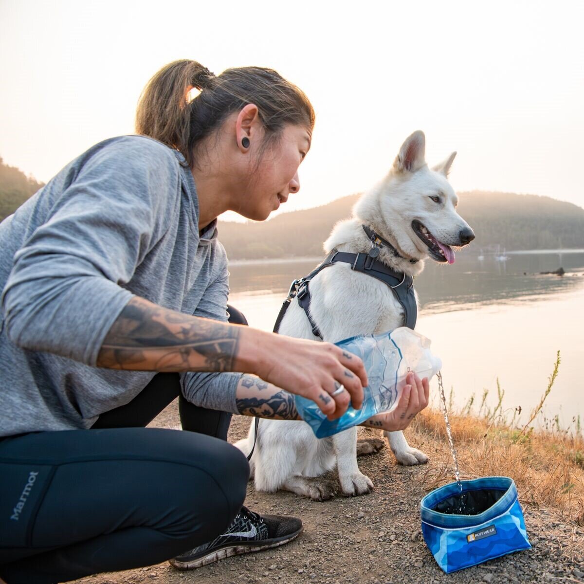 Reiseskål Quencher sammenleggbar polyester - Ruffwear bakside