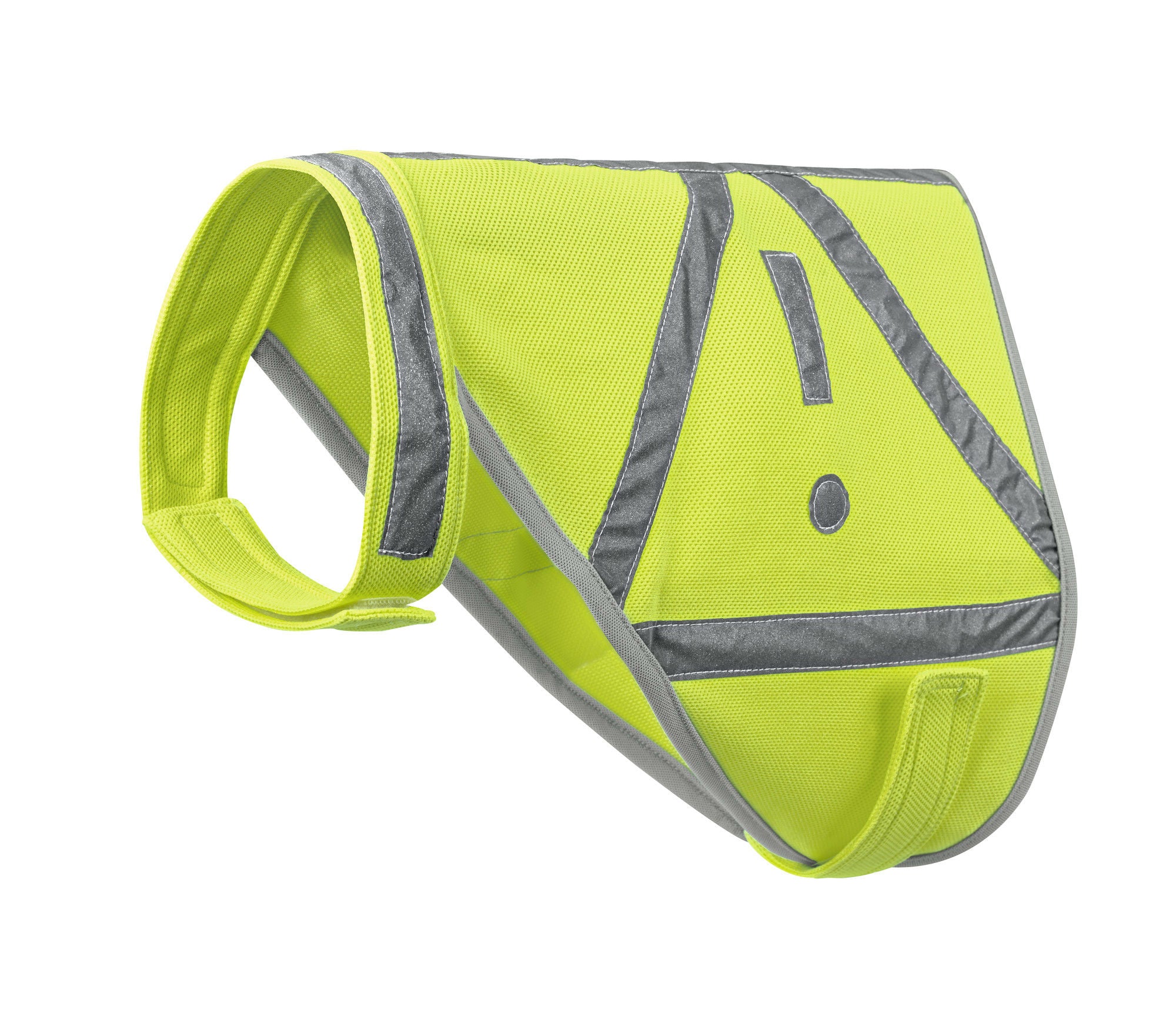 Sikkerhetsvest for hund nylon gul - Hunter forfra