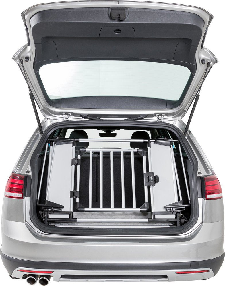 Universalt bagasjeromsgitter til hund aluminium - TRIXIE forfra